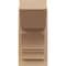 Ekena Millwork 8-in W x 12-in D x 16-in H Balboa Slat Rough Cedar Woodgrain TimberThane Outlooker, Primed Tan OUTUR080X12X16BOA24RCPR - alternate 2